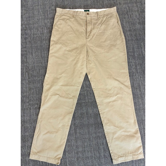 J. Crew Other - J Crew Mens Classic Chino Pants 36x34 Khaki Tan 100% Cotton Twill Straight Leg